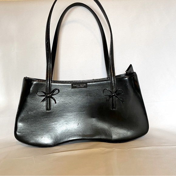 kate spade Bags Vintage Kate Spade Leather Handbag Purse Bow Detail